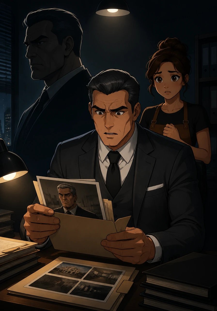 A shocking revelation shatters Marcus's world when he discovers the criminal mastermind behind the corrupt network is Maya's father. Standing in a darkened office surrounded by stolen records, the terrible truth sinks in with clarity. The very man he has sworn to bring down is the father of the girl he is falling for.