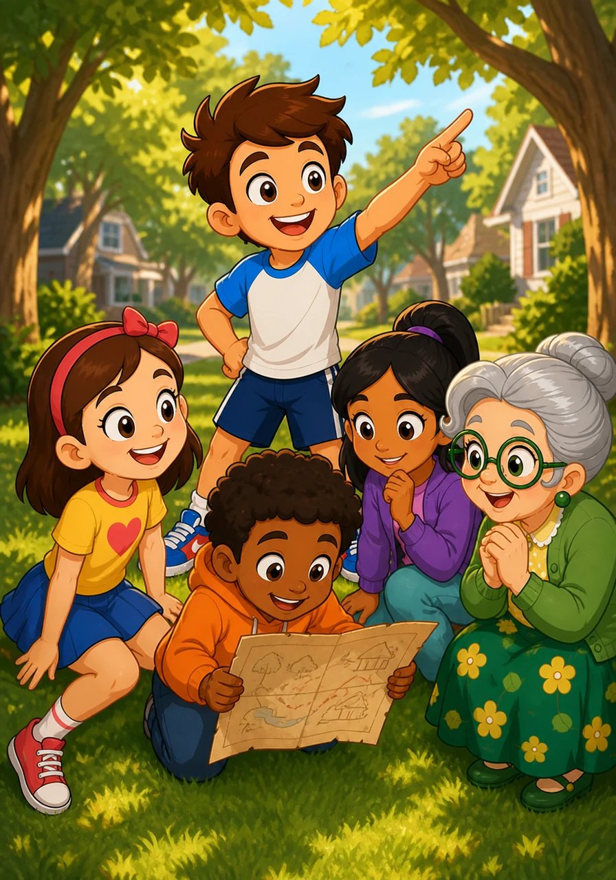 In the sunlit neighborhood of Sunnyville, five energetic friends loved playing outside together every afternoon. Though they looked like ordinary kids, each was secretly convinced they possessed an extraordinary superpower. Together, they searched for big adventures and exciting mysteries to solve.