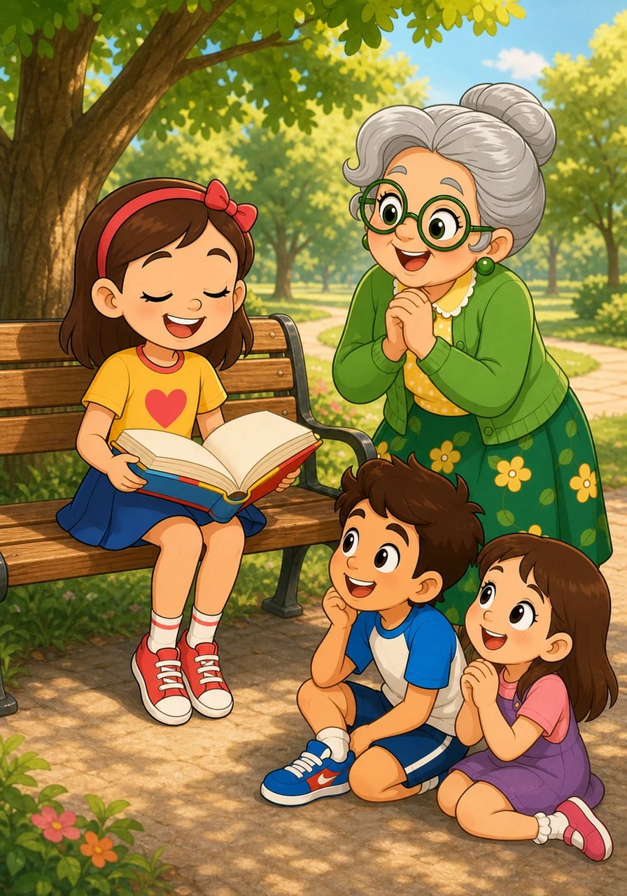 Sitting quietly on a wooden park bench, Lena flipped through the thick pages of a colorful book. She closed her eyes and accurately recited every single fact and story she had just read. Super memory, she proudly announced to her friends.