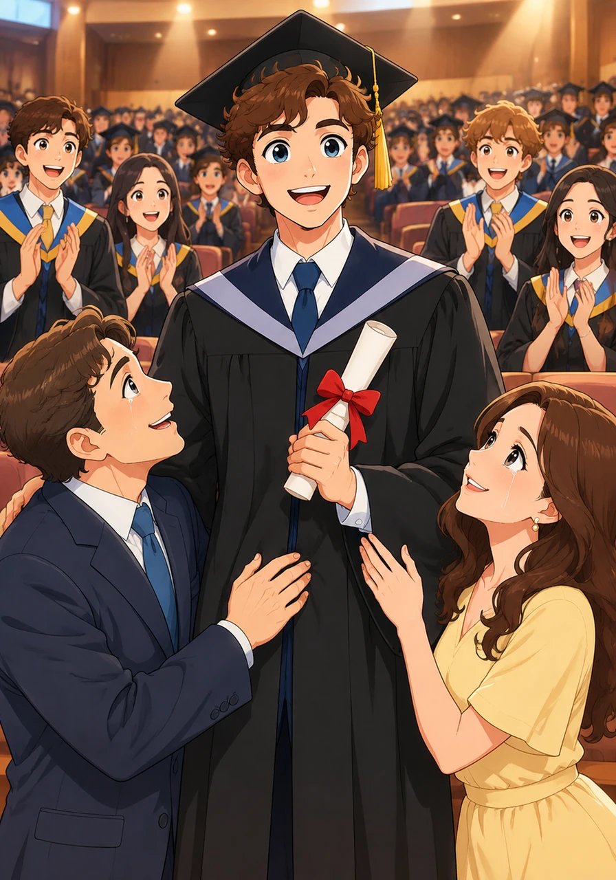 Quando pronunciarono il suo nome per la proclamazione di laurea, un'ondata di orgoglio e gioia travolse l'intera aula. I volti sorridenti dei suoi genitori riflettevano il valore di anni di sacrifici, amore incondizionato e incrollabile sostegno.