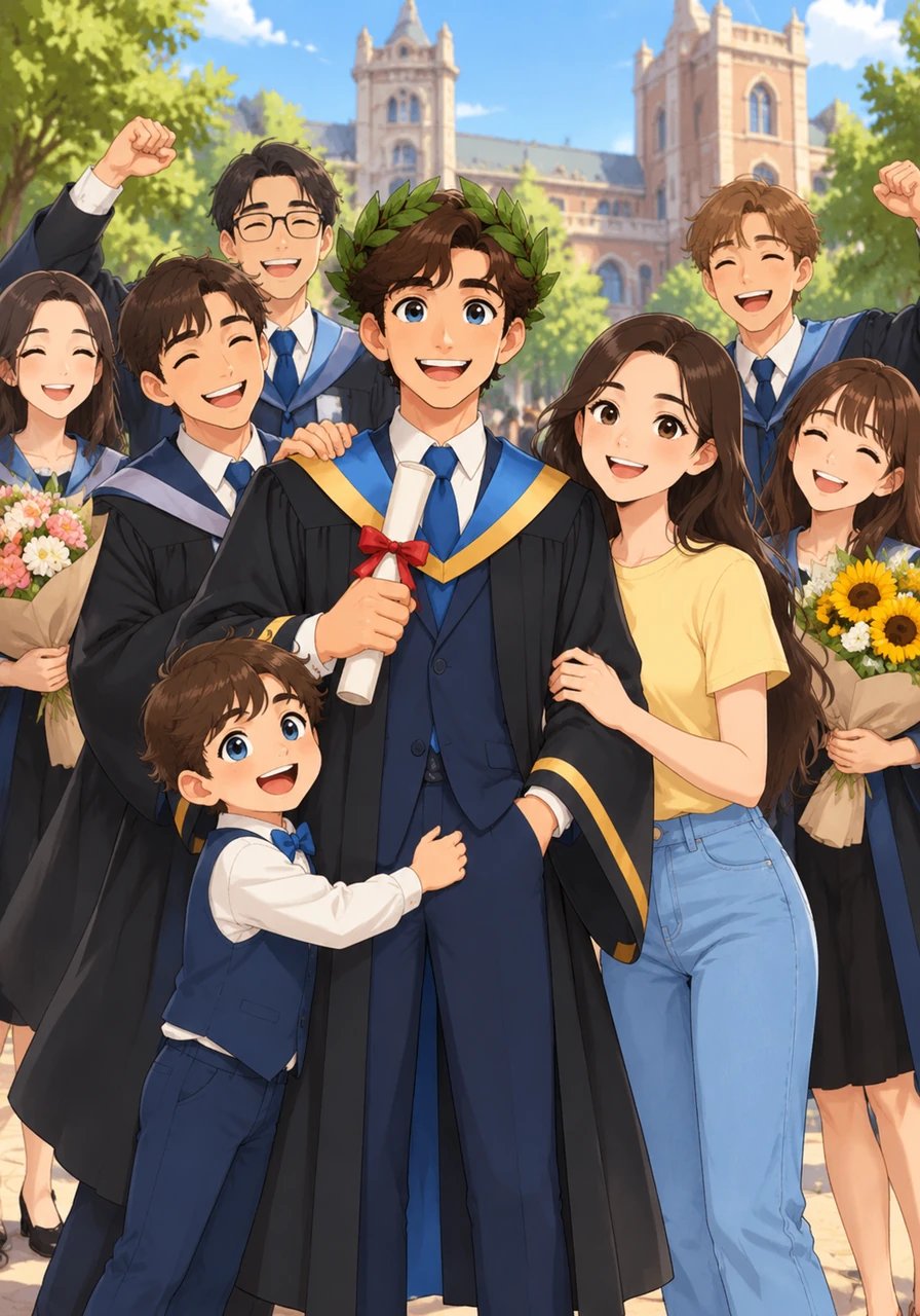 Con la corona d'alloro tra i capelli e il diploma tra le mani, Luca guardò verso il futuro con il cuore pieno di gratitudine. Quel traguardo non era soltanto la fine di un percorso accademico, ma la promessa di un nuovo inizio al servizio della vita.