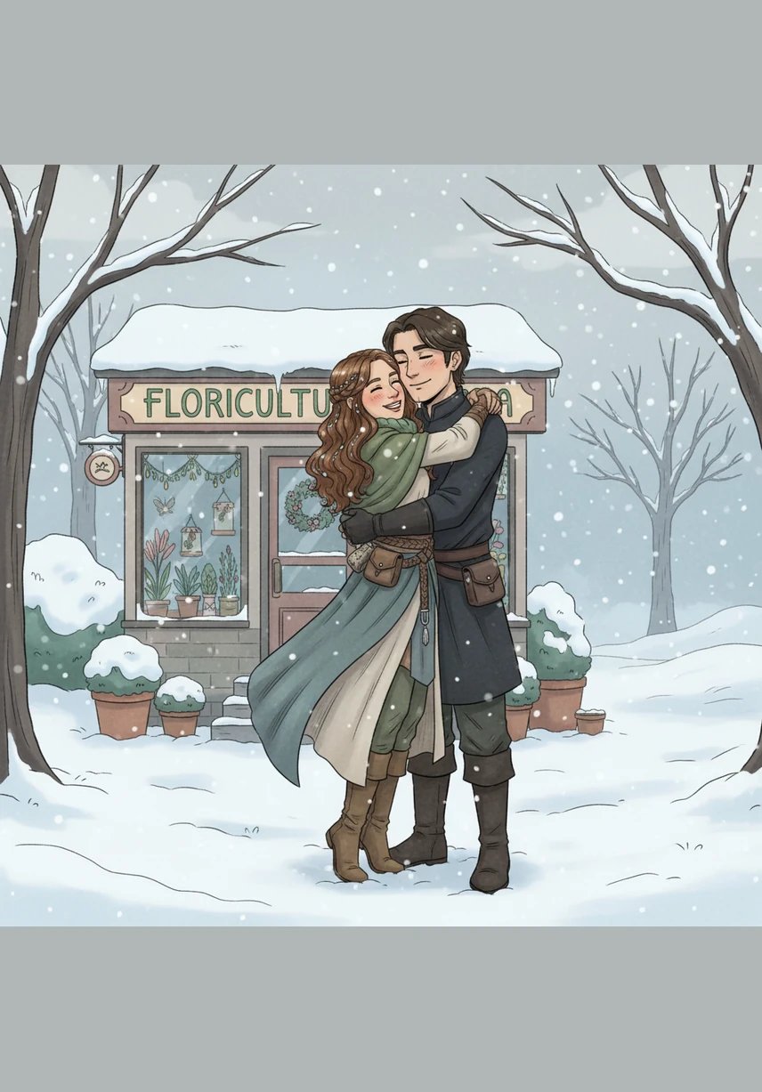 As estações passam e o inverno chega, cobrindo a cidade de branco até que Clara encontra Gabriel esperando por ela em uma manhã de neve. Eles se abraçam calorosamente diante da floricultura, sabendo que aquele encontro casual se transformou em um amor eterno que transcende o tempo.