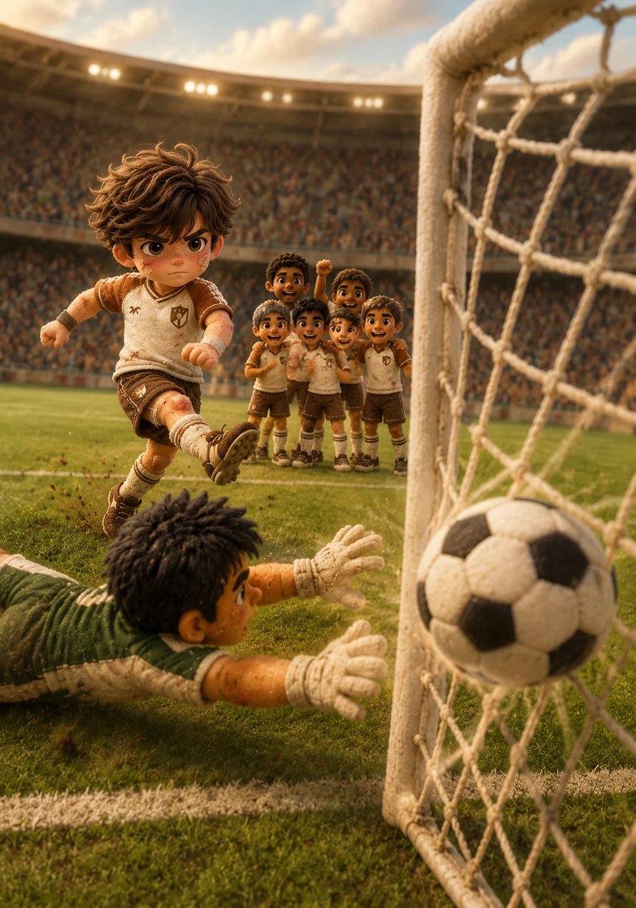 The championship final came down to a breathtaking penalty shootout that had everyone holding their breath. Mateo stepped up to the spot, took a deep breath, and fired a powerful shot past the diving goalkeeper to seal their destiny.