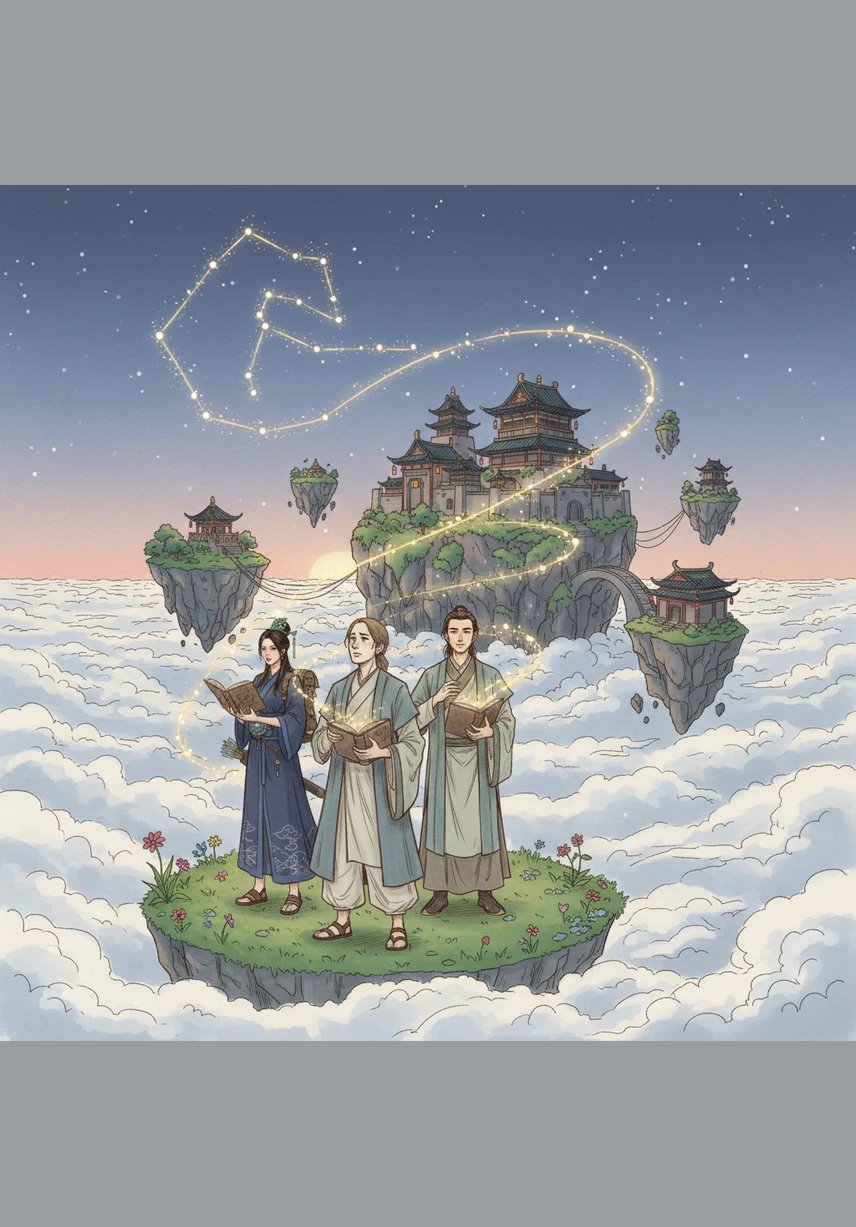 随着梦境的演化，一座座悬浮的城邦在云端拔地而起，建筑由凝固的音律编织而成。溯梦漫步在流光溢彩的长街，感受着这个时代特有的繁荣与温柔。