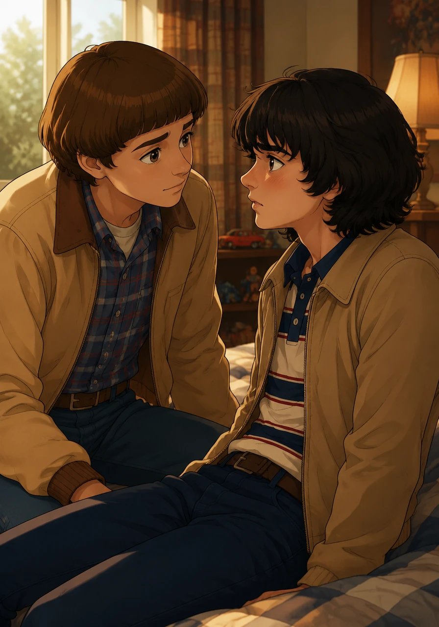 Will nota la mirada fija e intensa de Mike y le pregunta suavemente si le ocurre algo malo o si está molesto por algo. La preocupación sincera en los ojos de Will casi hace colapsar a Mike, quien apenas puede articular palabra ante tanta cercanía. Con voz temblorosa, Mike admite que solo está cuidando de lo más valioso que tiene en el mundo.