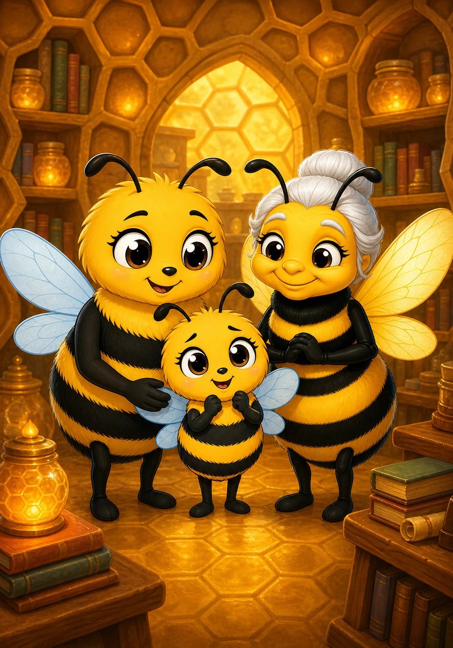 Rosinka smiled as she realized the grandest secret taught at the Hive of Knowledge. While golden honey was sweet, the true treasures were the knowledge gathered, the kindness shared, and the warm friendships built each day. With a brave and joyful heart, she was ready for every adventure ahead.