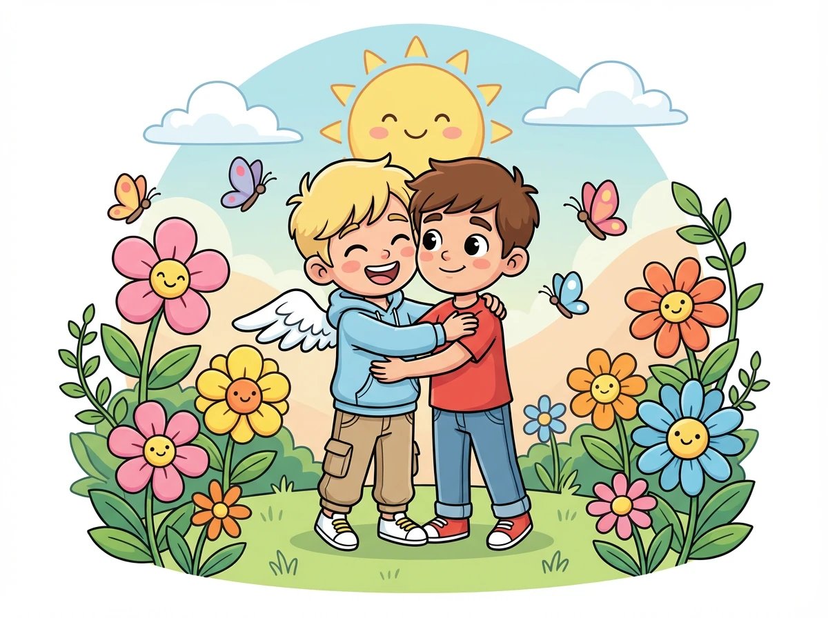 Finalmente, después de superar obstáculos y prejuicios, Ricardo y Ángel encuentran la aceptación y la felicidad. Su amor, una vez prohibido, florece en un jardín de esperanza.