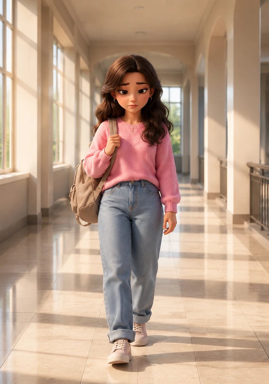 One morning, Meera visited a temple and did not come to college, leaving the bustling campus feeling entirely empty to Diya. Walking through the quiet hallways alone, Diya deeply missed her presence and suddenly realized that her feelings had blossomed into a profound love.