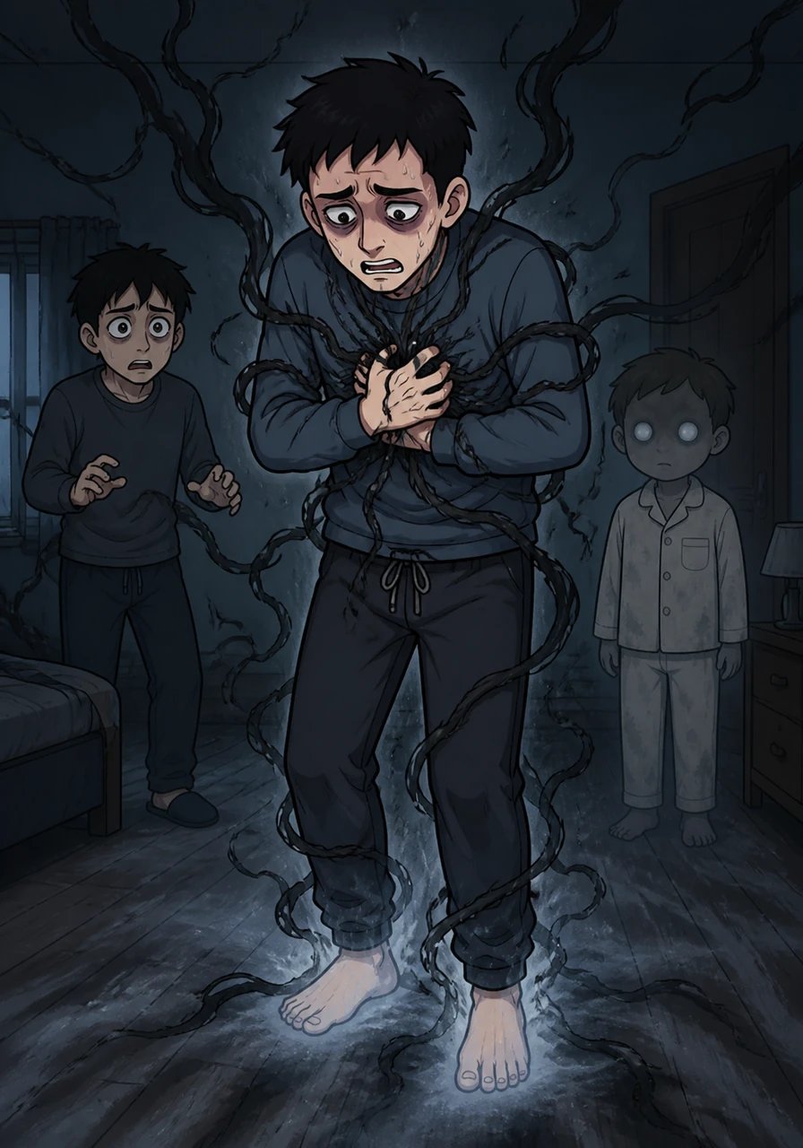 恐惧感如冰冷的藤蔓般死死缠绕住他的心脏,林峰感到呼吸困难,寒意从脚底直窜脊梁。这不是幻觉,也不是恶作剧,一种无法解释的超自然力量正悄然侵蚀着他平凡的生活。