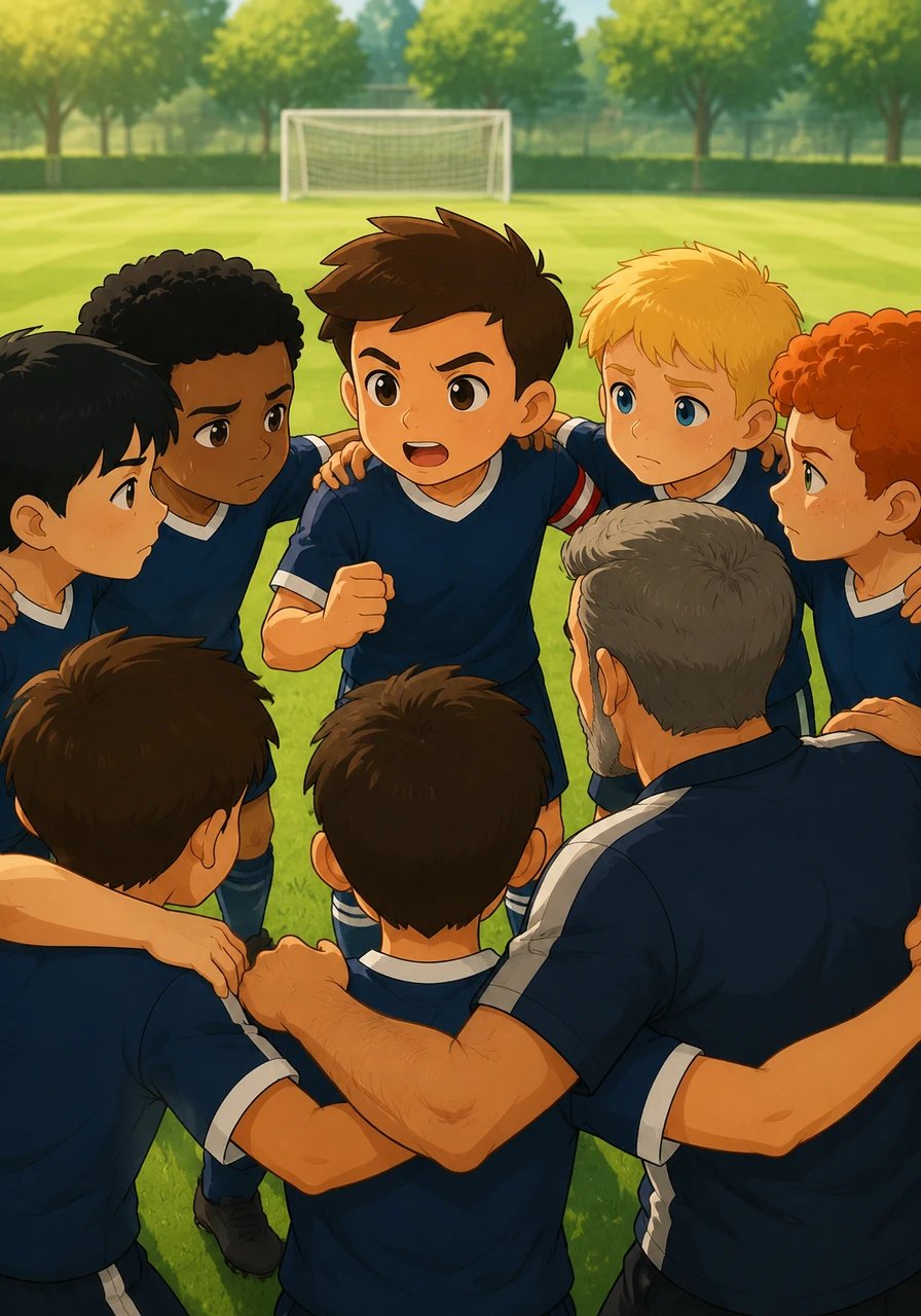 Seeing his friends lose hope, Bob gathered his teammates into a tight circle to lift their spirits. He looked into their eyes and told them that they win as a team and lose as a team, urging them to keep fighting until the final whistle. His passionate words ignited a spark of belief inside every single player.