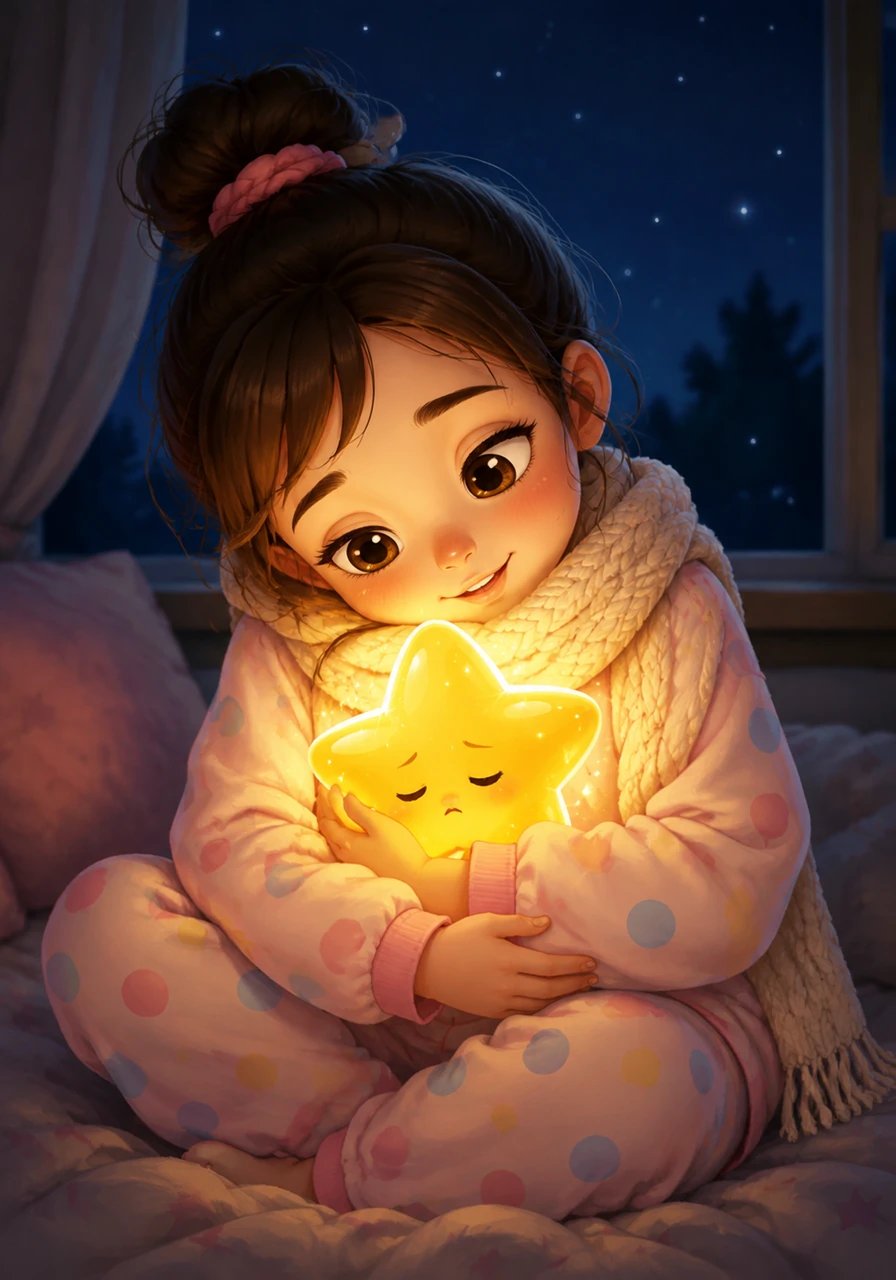 Mia realized her new friend was too small and weak to fly back up into the heavens on its own. She held it close, whispering gentle words of encouragement and promising to help it find its way back home.