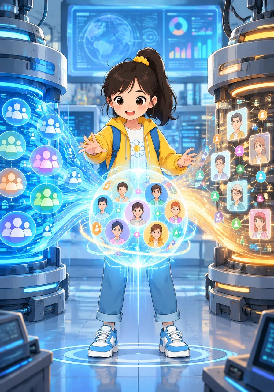 Inside her data laboratory, Maya harmonizes two powerful data engines: a Data Management Platform and a Customer Data Platform. While the Data Management Platform synthesizes audience segments for broad reach, the Customer Data Platform consolidates persistent, unified customer profiles from direct interactions. Together, they create a complete, multi-dimensional view of her audience.