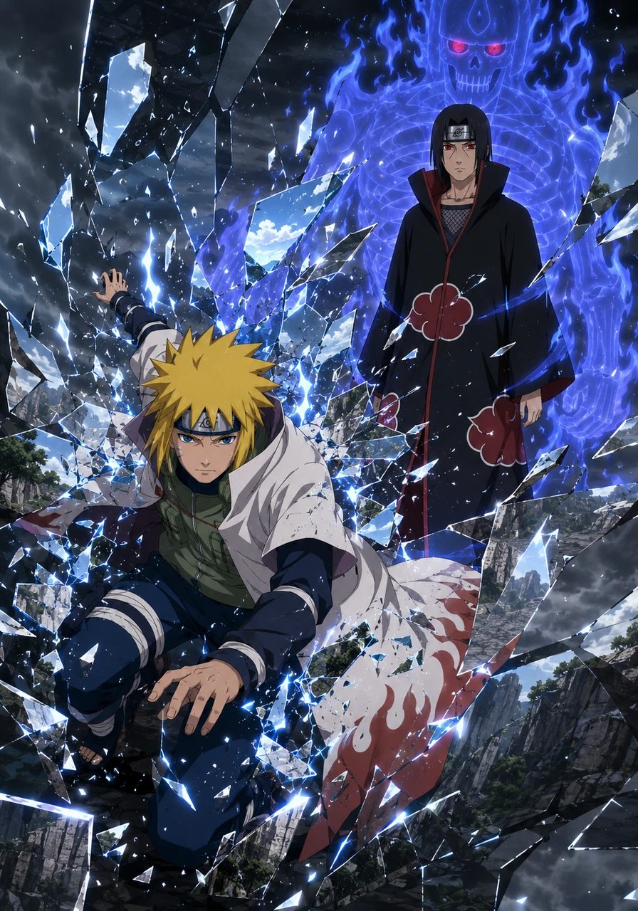 Minato was no ordinary shinobi; his legendary composure and brilliant intellect instantly recognized the mental trap. Focusing his chakra with flawless control, he disrupted his energy flow and shattered the illusion like glass. Returning to reality in an eye-blink, he prepared his next move.