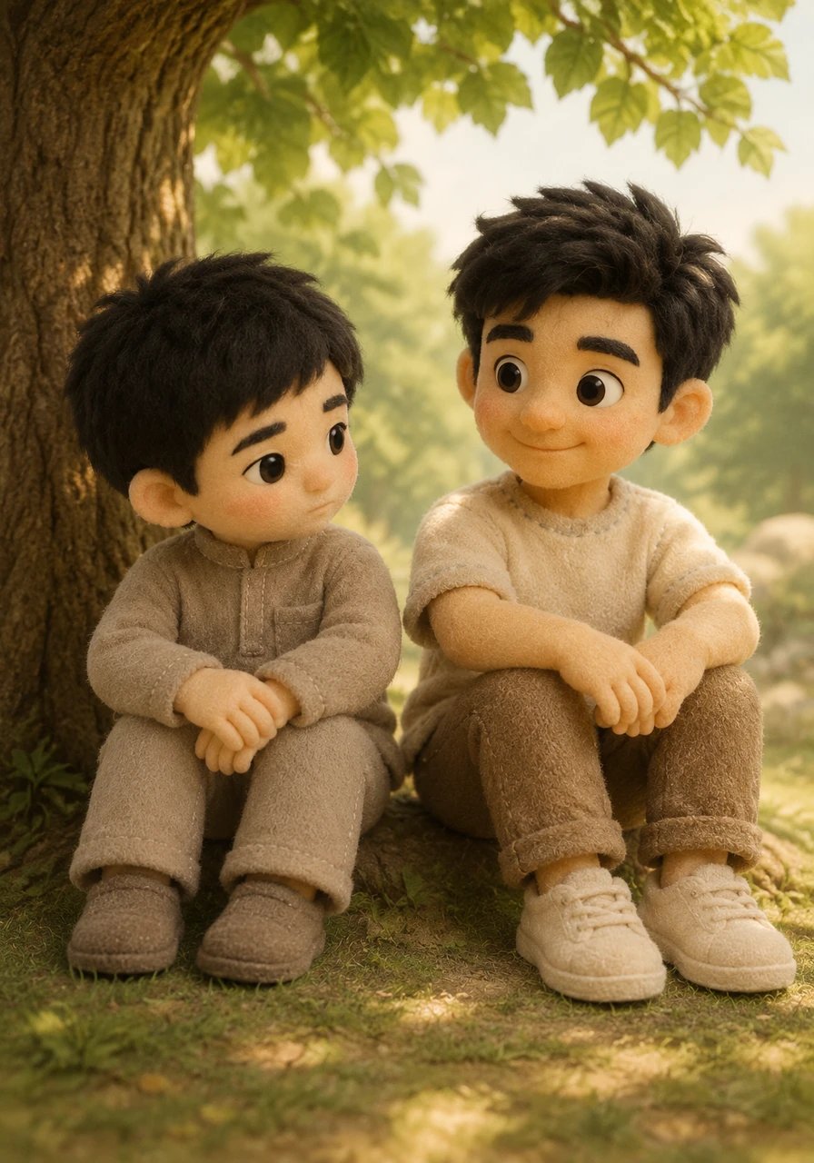 Sitting under the shade, Fariko quietly asked Putra why he was always so remarkably kind to everyone he met. Putra gave a soft laugh, explaining that everyone in a place like this simply needs a friend to lean on. In that gentle moment, the emotional distance between them began to melt away entirely.