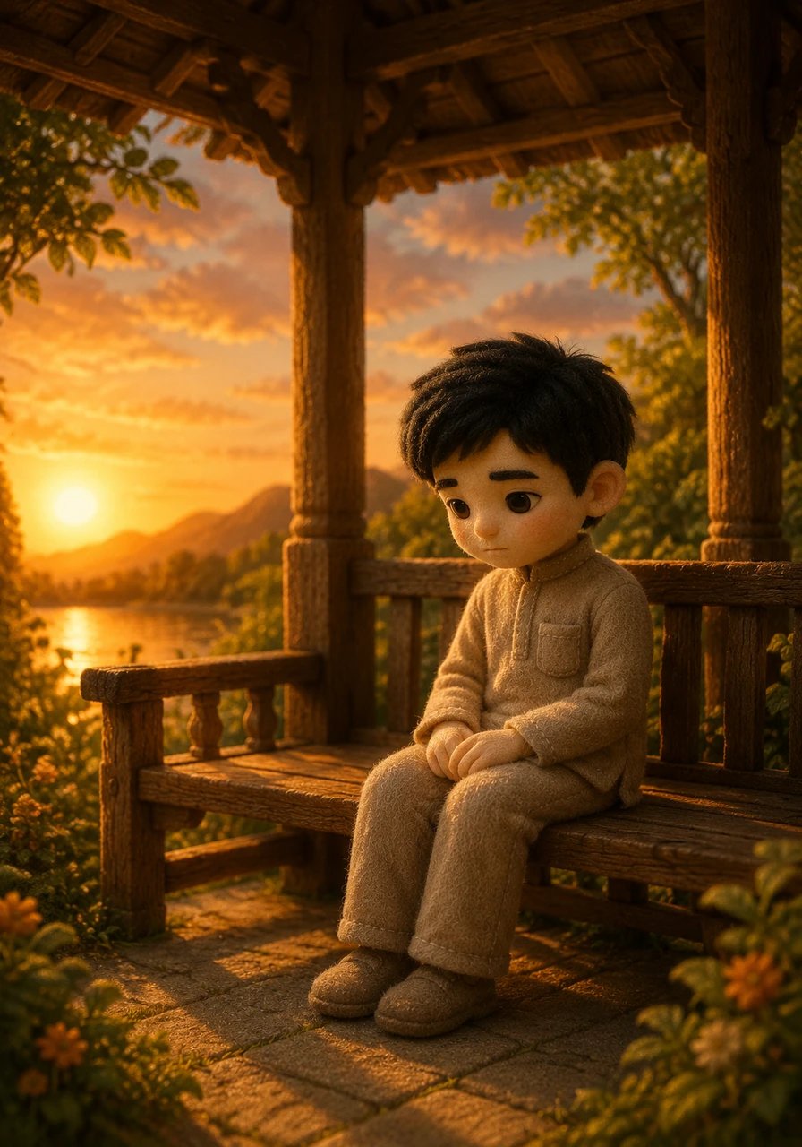 As the golden sunset painted the sky, Fariko sat alone in the quiet gazebo, listening to the gentle evening breeze. He realized that true friendship requires understanding and respecting personal boundaries just as much as sharing moments together. Though their paths were moving apart for now, he felt a quiet gratitude for the growth born from the pain.
