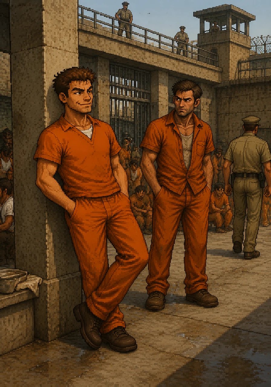 Nathan and Sam Drake stood in the overcrowded, concrete courtyard of Tihar Jail, baking under the oppressive New Delhi heat. While guards in khaki uniforms paced the high walls, Nate casually leaned against a pillar, his eyes scanning the multi-layered security gates and mapping the patrol intervals.