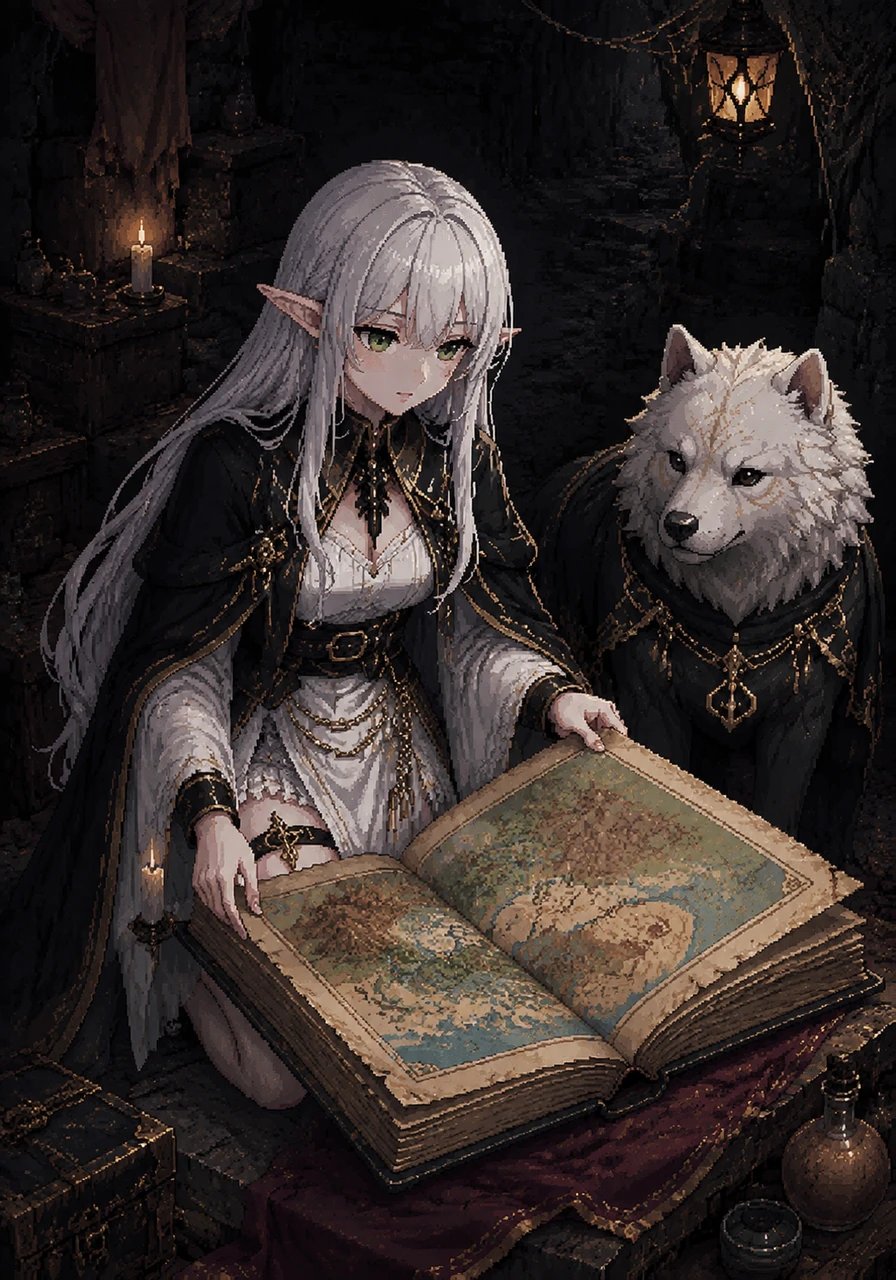 Remembering an ancient legend, Cristal secretly uncovers a forbidden book stolen from the castle, which contains a map leading to a magical fruit capable of granting two wishes. Beside her stands her unique mystical bush dog, a bizarre yet loyal creature ready to protect her.