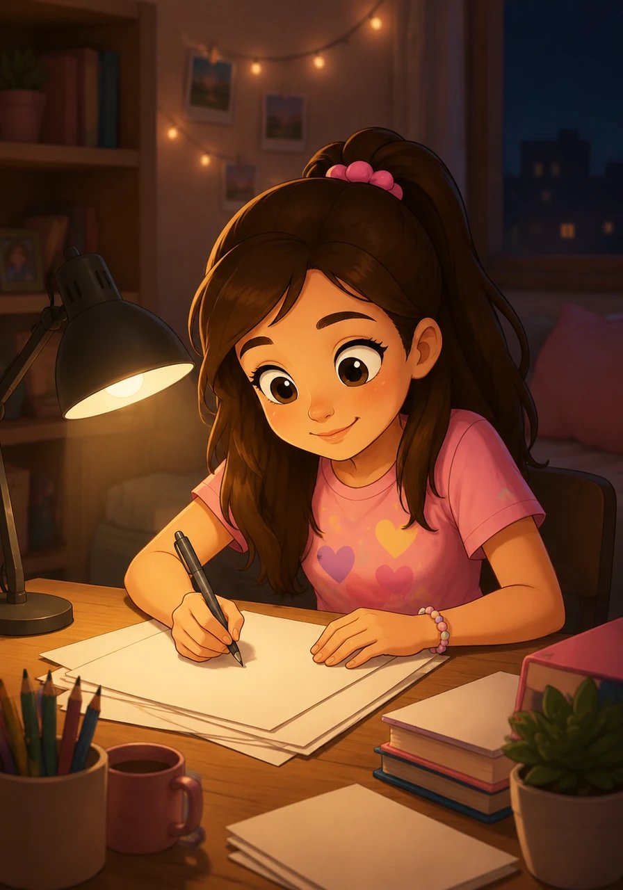 Working late into the night, she poured her heart and soul into the project, adding handwritten notes about how Taylor's lyrics inspired her and motivated her through challenging times.