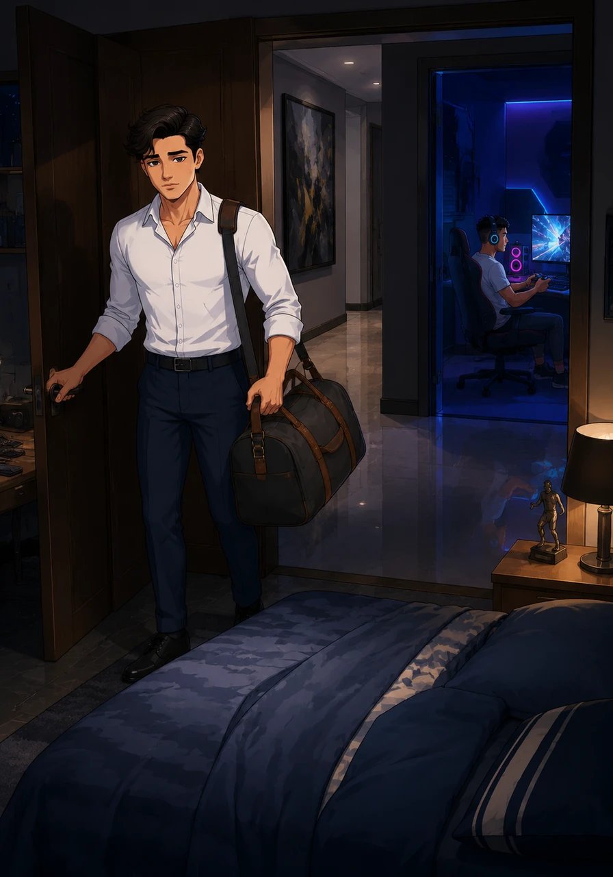 Hridaan arrives at the sprawling Raichand mansion in Delhi late at night, exhausted after two years away. Finding his own room unprepared and dusty, he quietly slips into his cousin Rudra’s room to sleep, unaware that Rudra is busy playing video games in the soundproof gaming room down the hall.