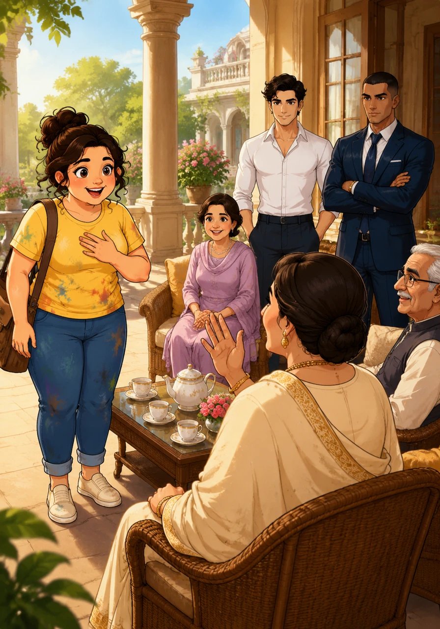 The next morning, the Raichand household is buzzing with life as the family gathers for tea in the sun-drenched veranda. Diksha Agarwal, an orphan artist and Rudra’s bubbly best friend, arrives with her usual infectious energy, greeting 'Badi Maa' Gayatri and the rest of the elders with a warm, innocent smile.