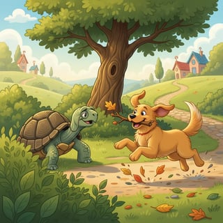 Tortoise and the dog