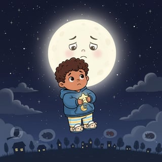 Una luna que no queria dormir