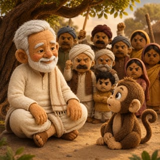दादा जी और नटखट बंदर - moral