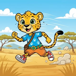 The speedy cheetah and the sunny bunny