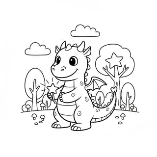 dragon coloring page