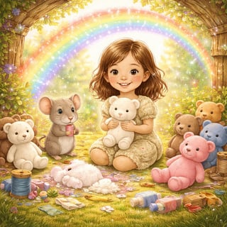 The Rainbow and the Little Bear Plush