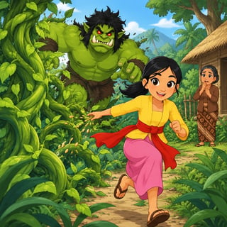 Timun Mas: The Legend of the Golden Cucumber - fairy-tale