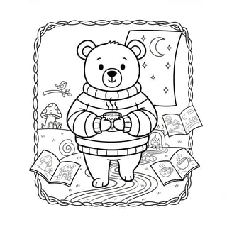 cozy coloring pages