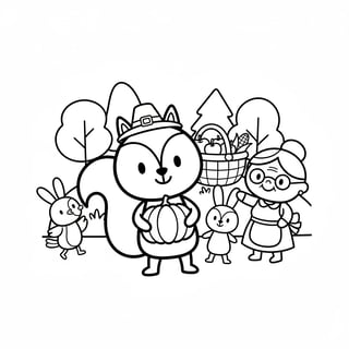 thanksgiving coloring pages