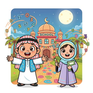 تحدي عباقرة رمضان: سباق الأرقام في مدرسة قميراء