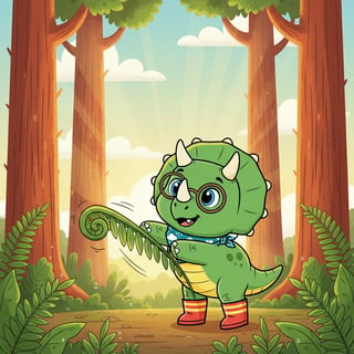 Trix the Triceratops Learns to Calm the Storm