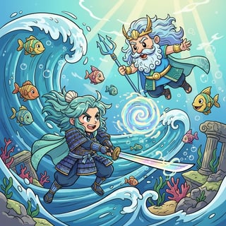Kojiro and the Ocean's Embrace