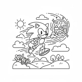sonic the hedgehog coloring pages