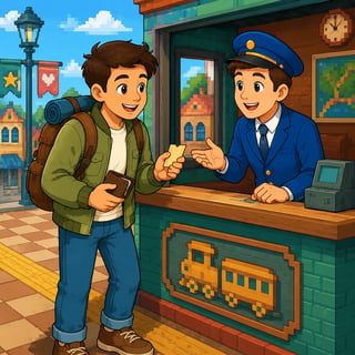 A Traveler's Guide in Pixel Town