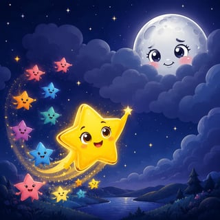 The Shy Moon's Lullaby