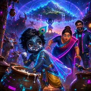 The Divine Mischief of Little Krishna