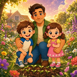 Liam and Mia's Whispering Garden