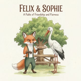 The Fox and the Stork: A Lesson in Kindness