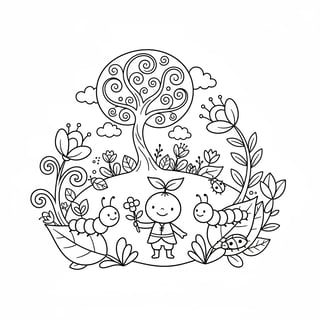 spring coloring pages