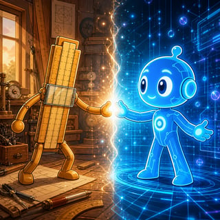 Slider and the Digital Spark: Learning Across Eras