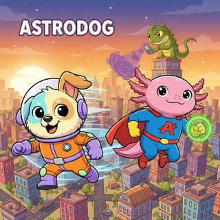 Astrodog and Superaxl Save the City