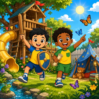 The Backyard Kingdom of Jojo and Caleb