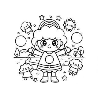 rainbow friends coloring pages