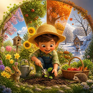 Oliver's Garden Through the Year