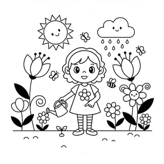 flowers coloring pages