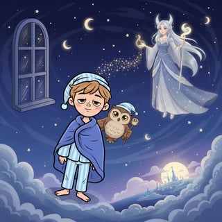 Oliver and the Moonlit Journey